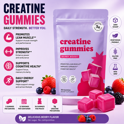 Primeluxe Supps™ SuperCreatine Strength Gummies