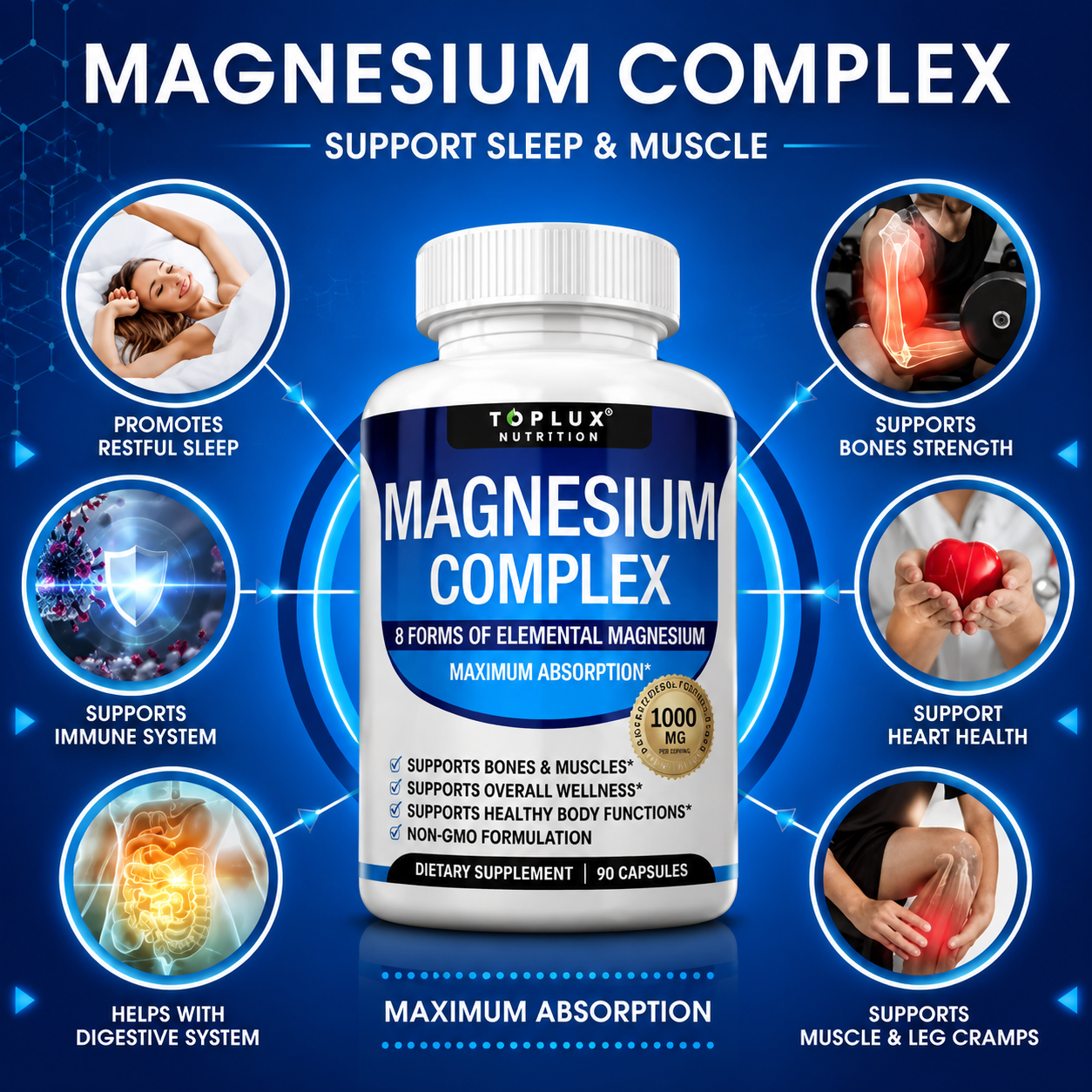 Primeluxe Supps™ Magnesium Complex 1000mg