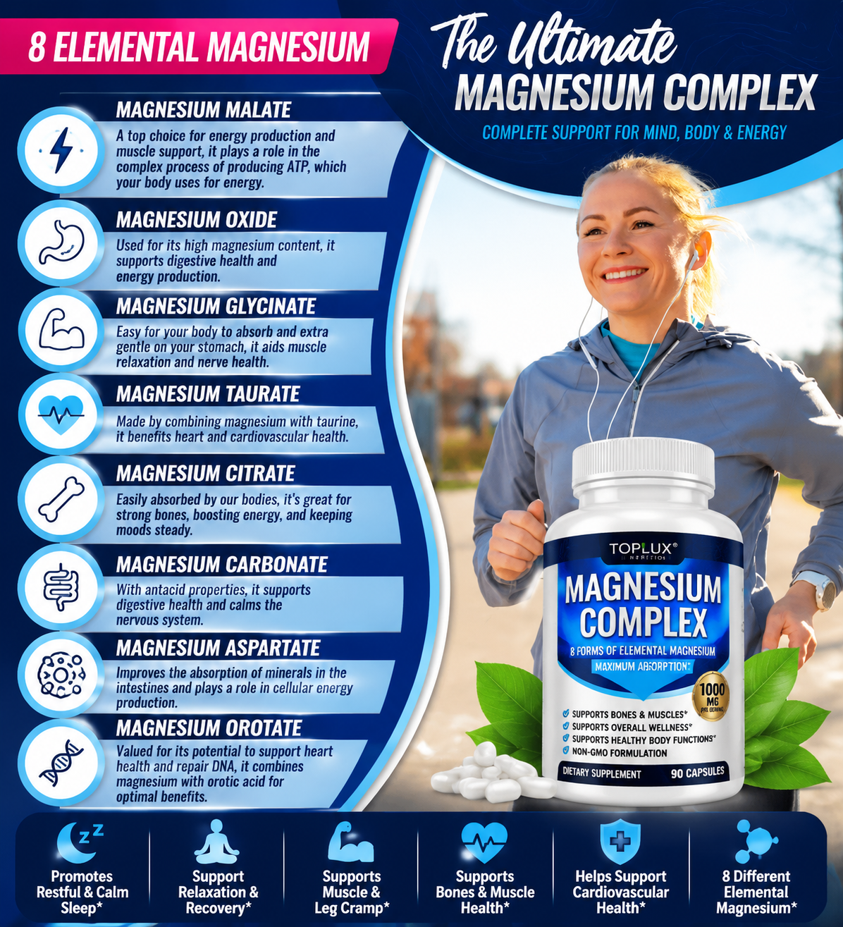 Primeluxe Supps™ Magnesium Complex 1000mg