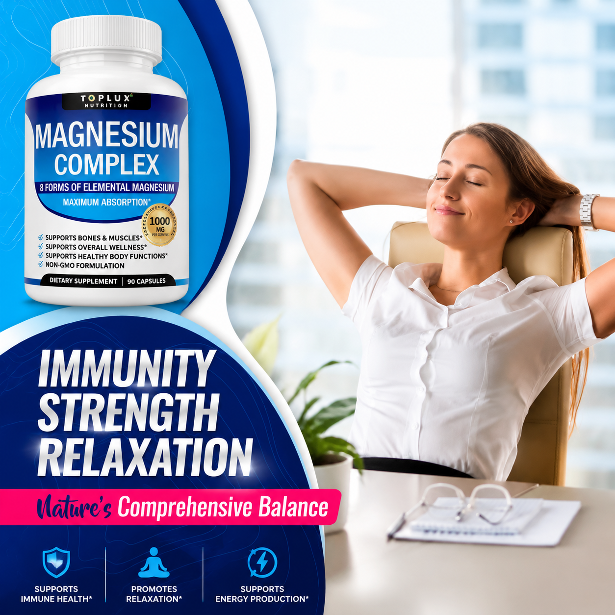 Primeluxe Supps™ Magnesium Complex 1000mg